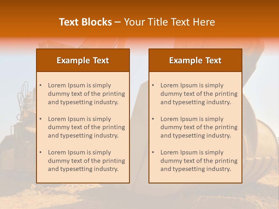 Heavy Steel Yellow PowerPoint Template