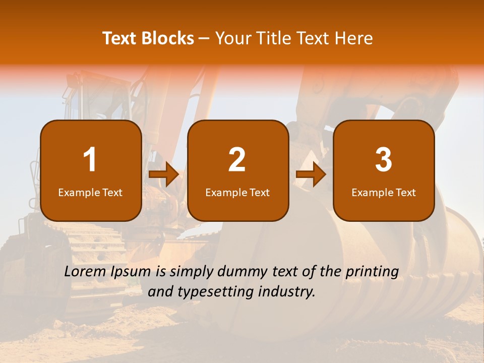 Heavy Steel Yellow PowerPoint Template