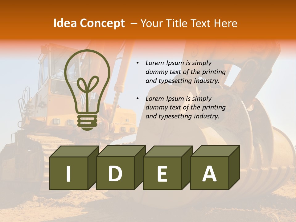 Heavy Steel Yellow PowerPoint Template