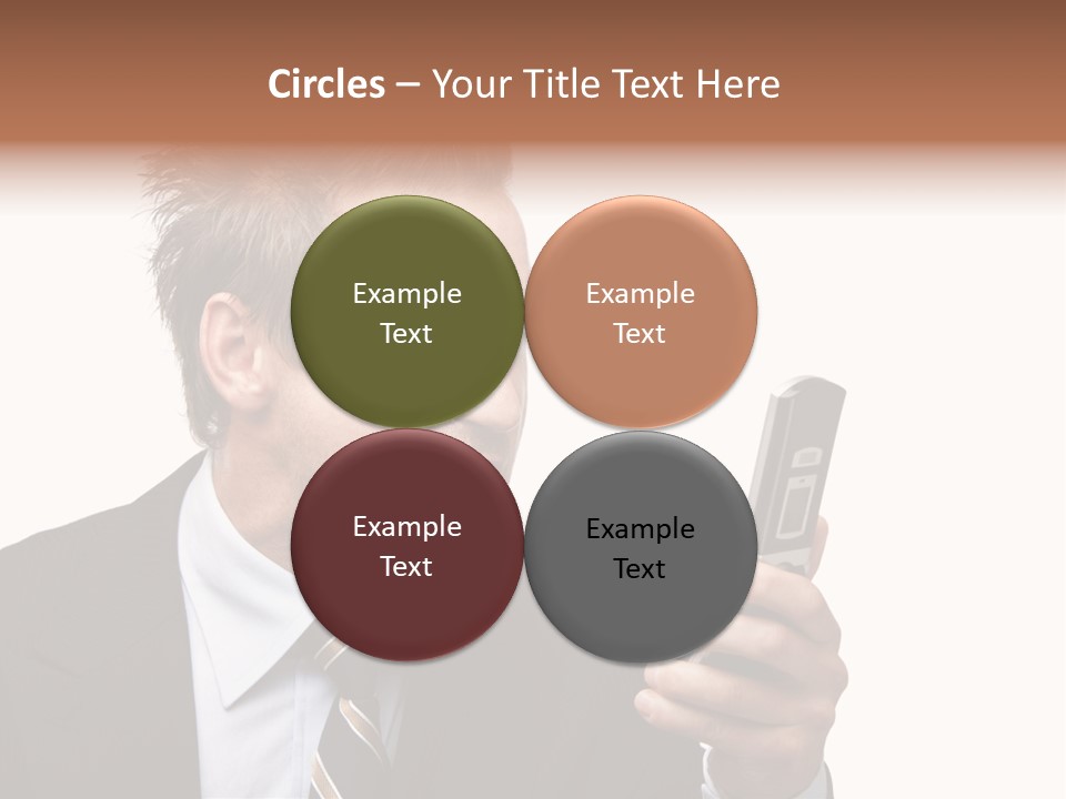 Dressed Aggressive Handsome PowerPoint Template