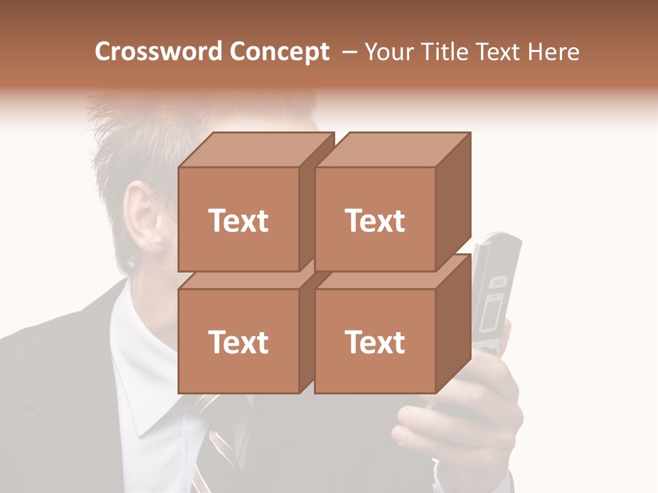 Dressed Aggressive Handsome PowerPoint Template