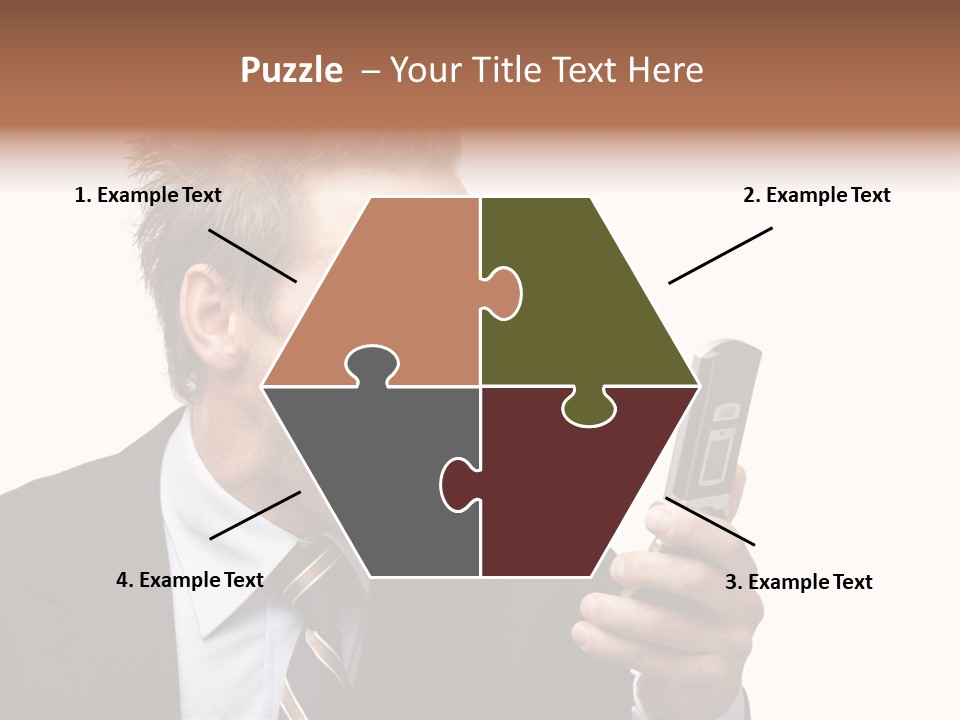 Dressed Aggressive Handsome PowerPoint Template