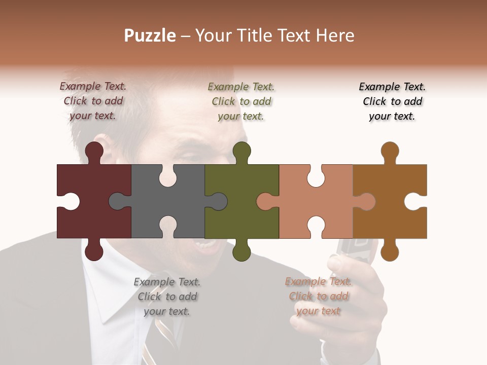 Dressed Aggressive Handsome PowerPoint Template