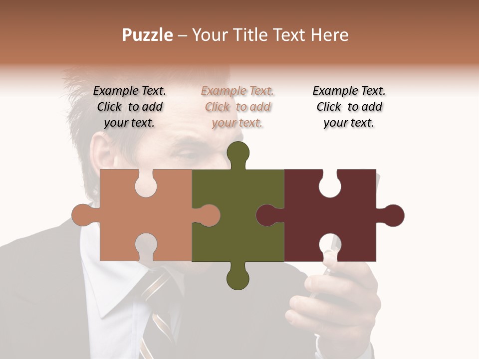 Dressed Aggressive Handsome PowerPoint Template