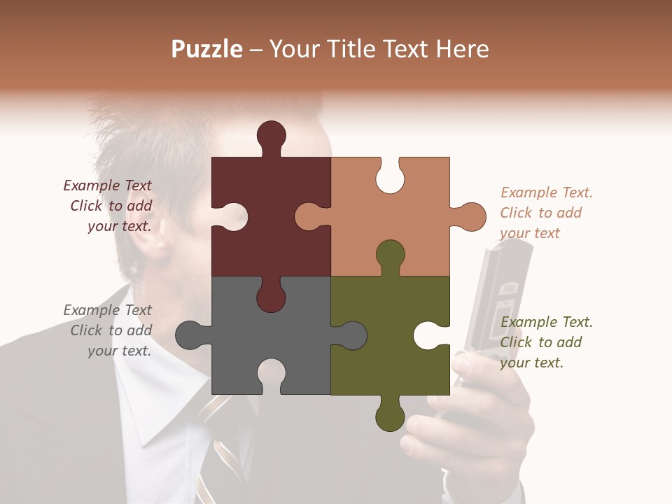 Dressed Aggressive Handsome PowerPoint Template