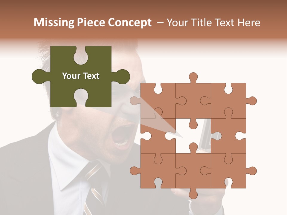 Dressed Aggressive Handsome PowerPoint Template