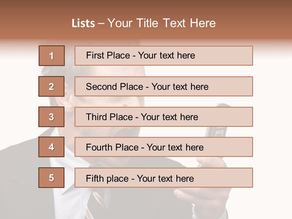 Dressed Aggressive Handsome PowerPoint Template