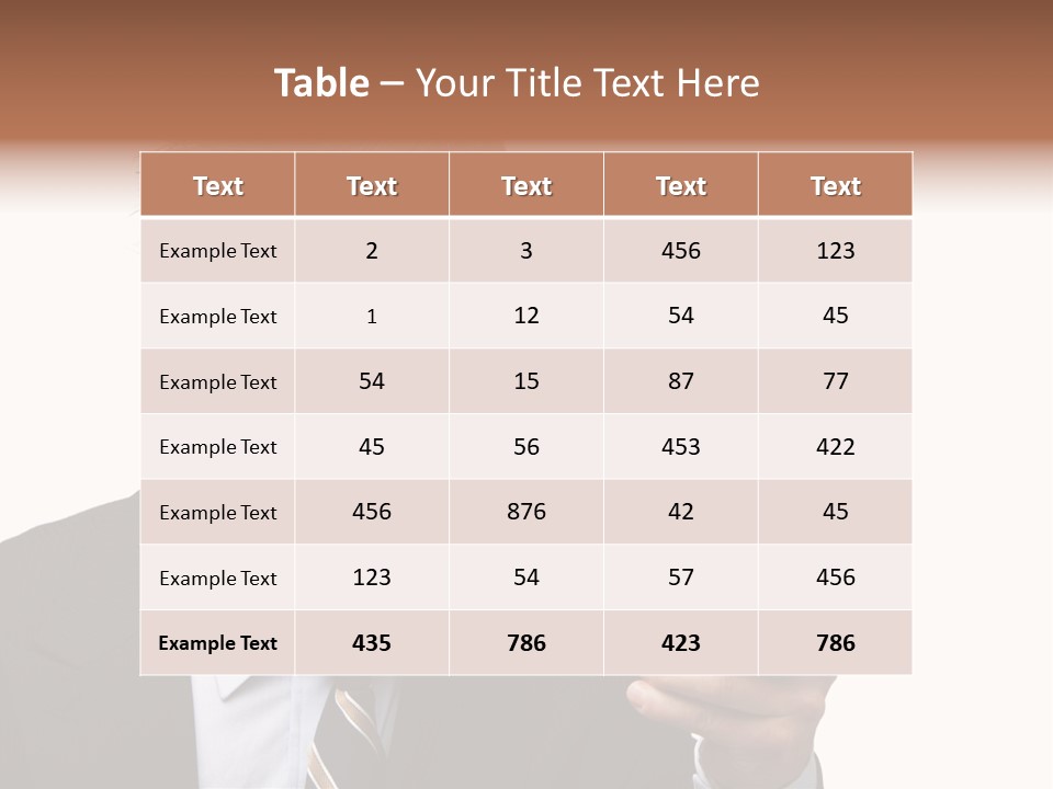 Dressed Aggressive Handsome PowerPoint Template