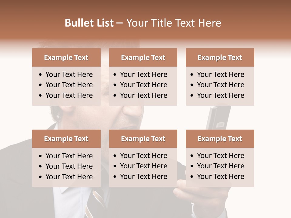 Dressed Aggressive Handsome PowerPoint Template