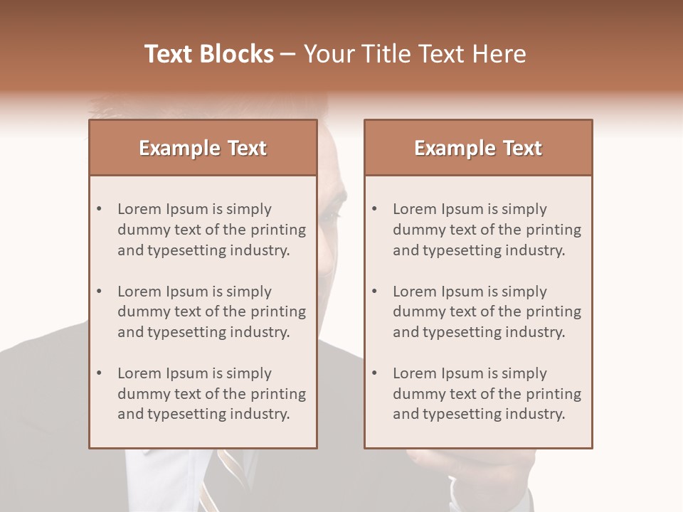 Dressed Aggressive Handsome PowerPoint Template