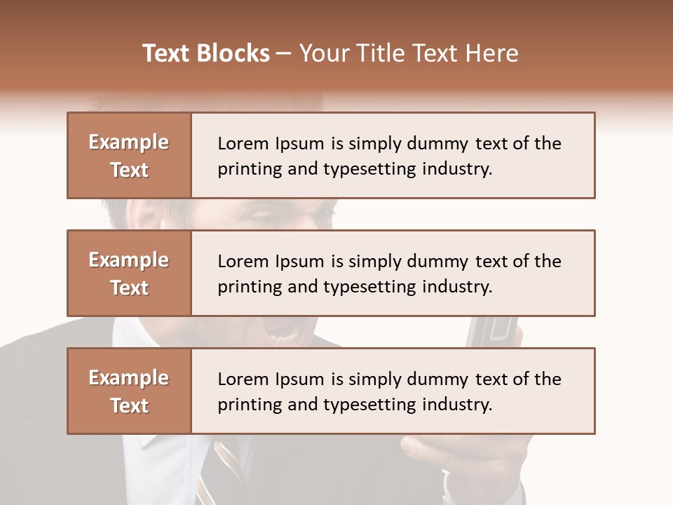 Dressed Aggressive Handsome PowerPoint Template