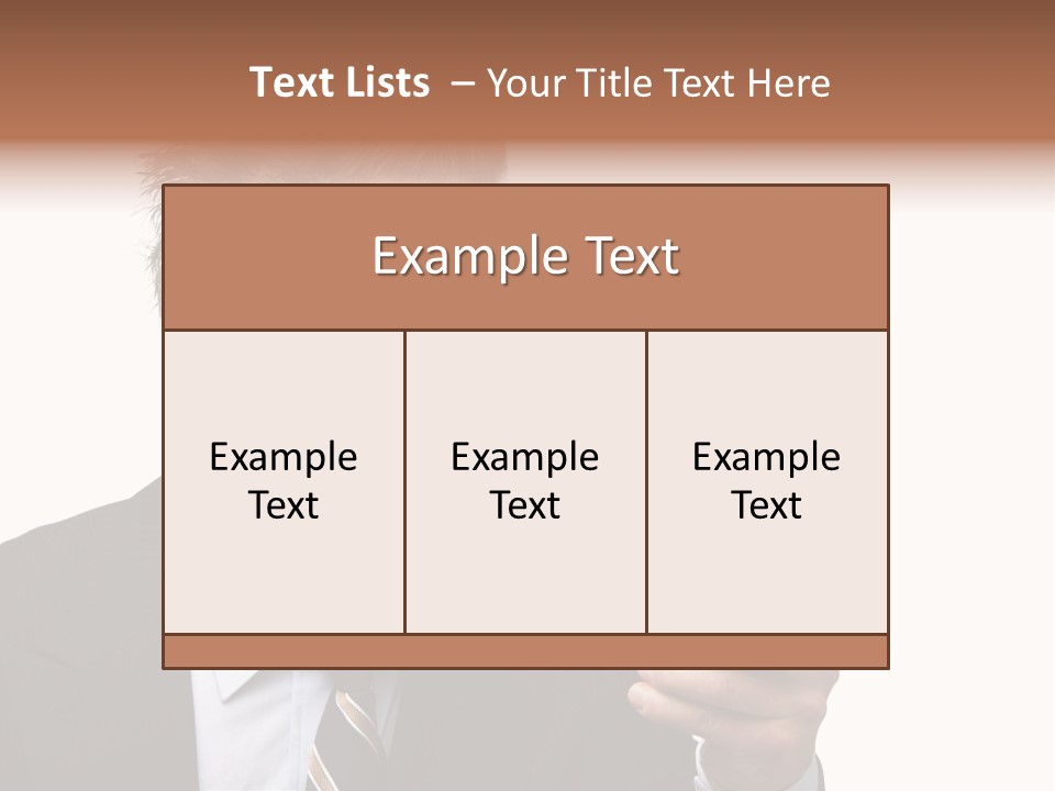 Dressed Aggressive Handsome PowerPoint Template