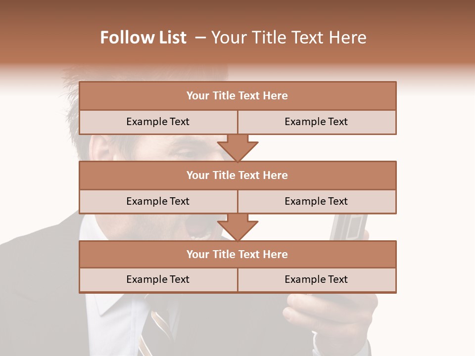 Dressed Aggressive Handsome PowerPoint Template