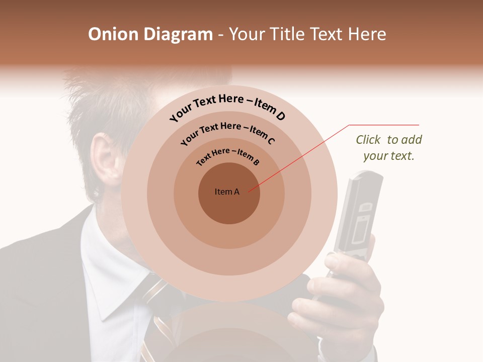 Dressed Aggressive Handsome PowerPoint Template