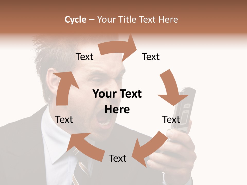 Dressed Aggressive Handsome PowerPoint Template