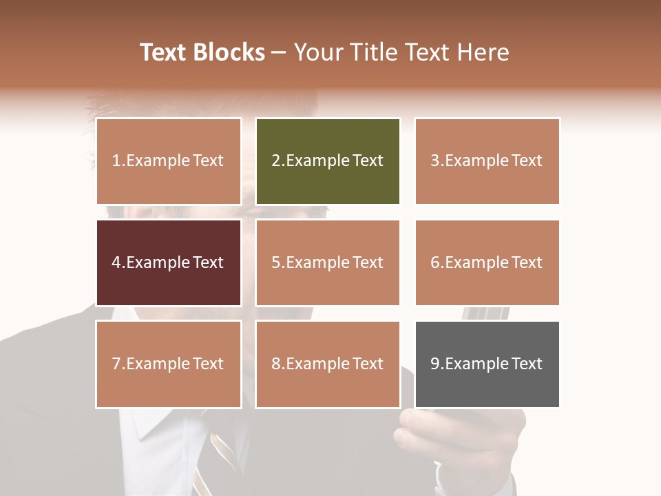 Dressed Aggressive Handsome PowerPoint Template