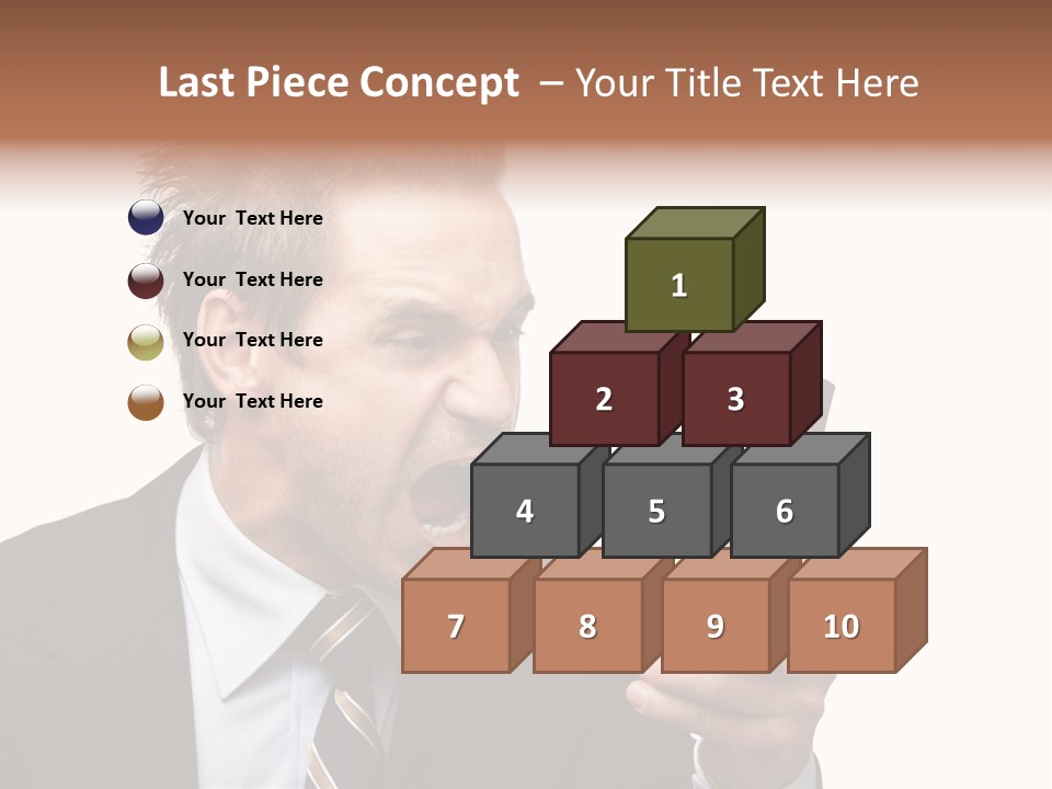 Dressed Aggressive Handsome PowerPoint Template
