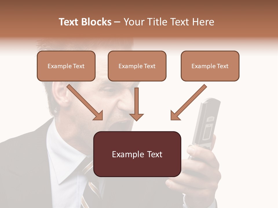 Dressed Aggressive Handsome PowerPoint Template