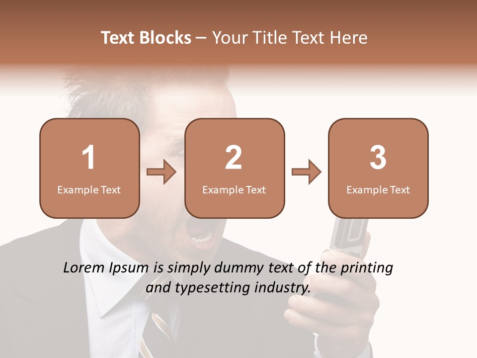 Dressed Aggressive Handsome PowerPoint Template