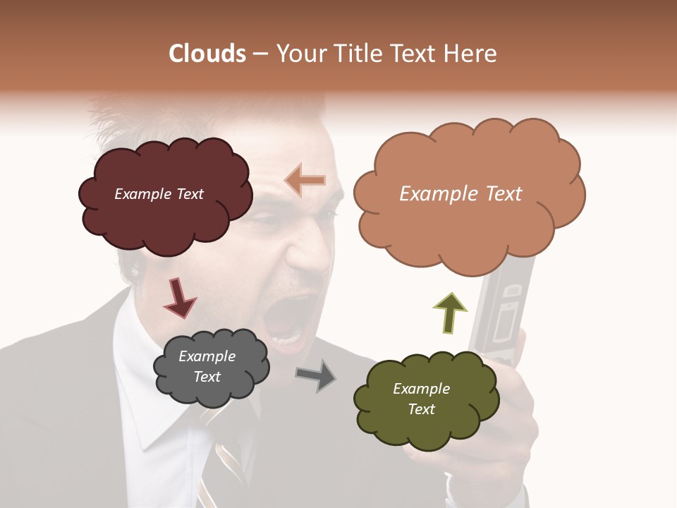 Dressed Aggressive Handsome PowerPoint Template