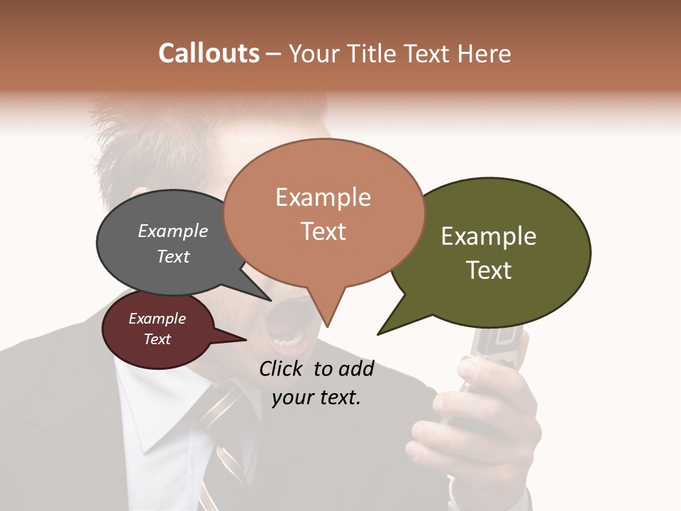 Dressed Aggressive Handsome PowerPoint Template