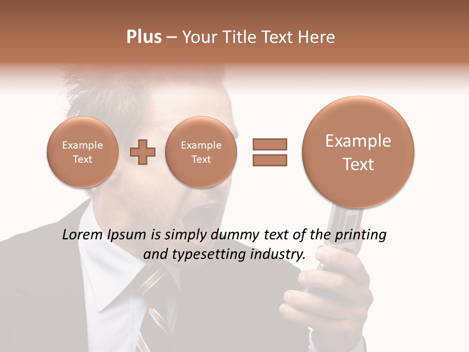 Dressed Aggressive Handsome PowerPoint Template