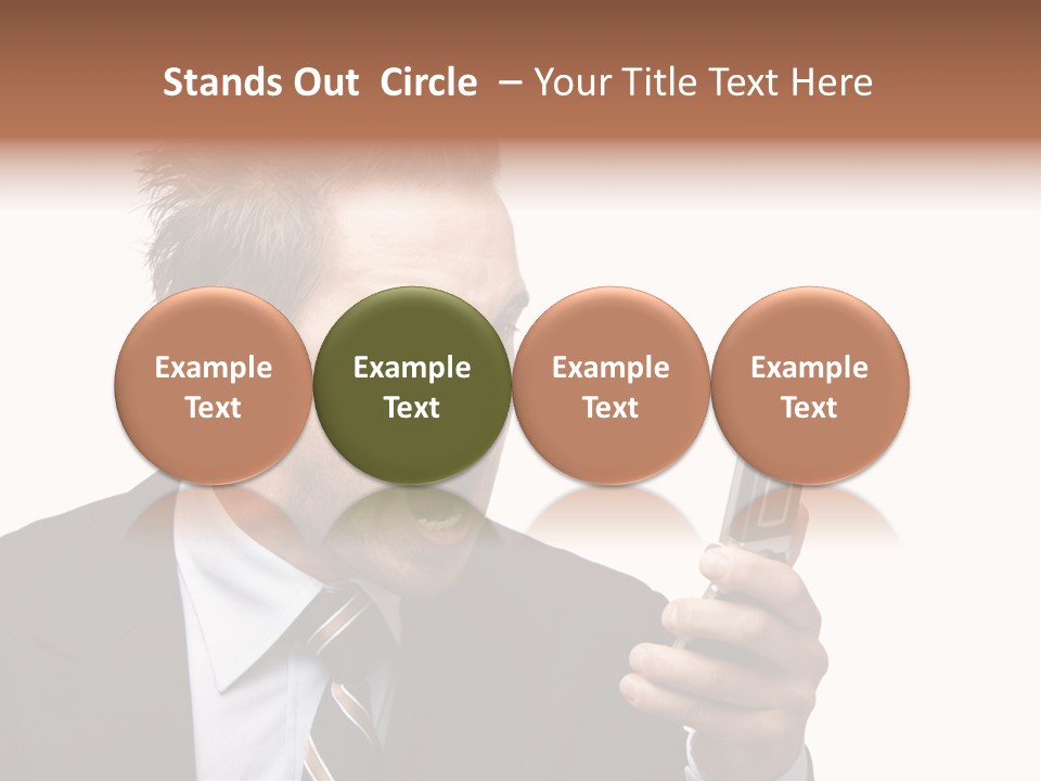 Dressed Aggressive Handsome PowerPoint Template