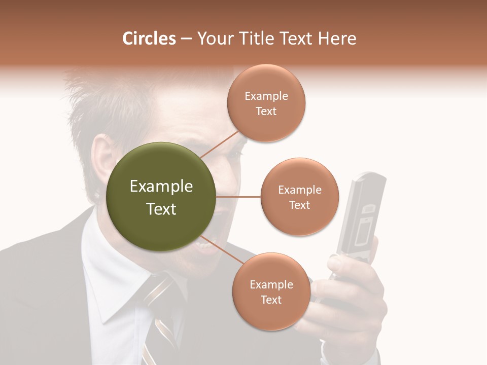 Dressed Aggressive Handsome PowerPoint Template