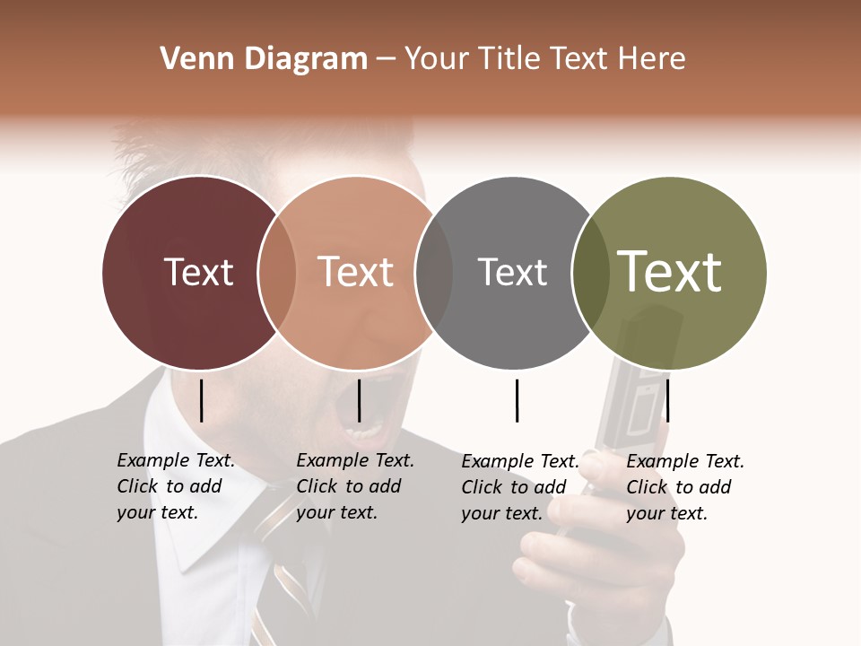 Dressed Aggressive Handsome PowerPoint Template