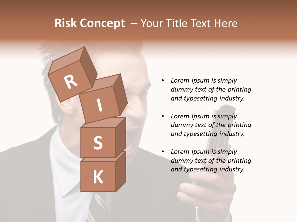 Dressed Aggressive Handsome PowerPoint Template