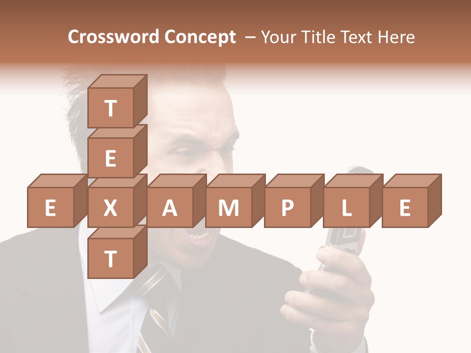 Dressed Aggressive Handsome PowerPoint Template
