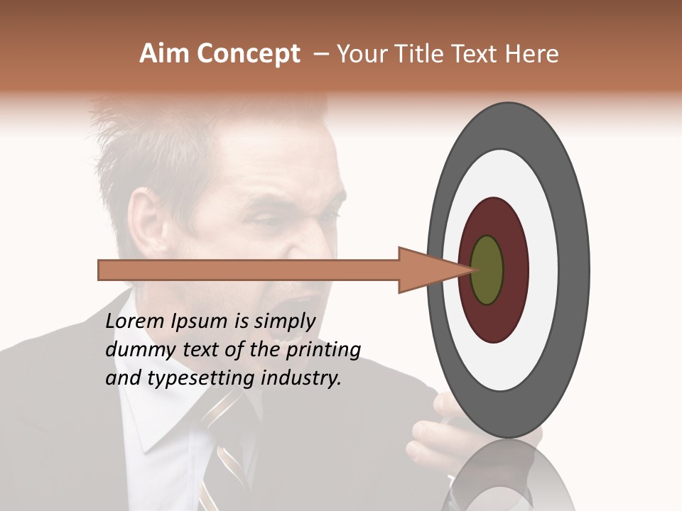 Dressed Aggressive Handsome PowerPoint Template