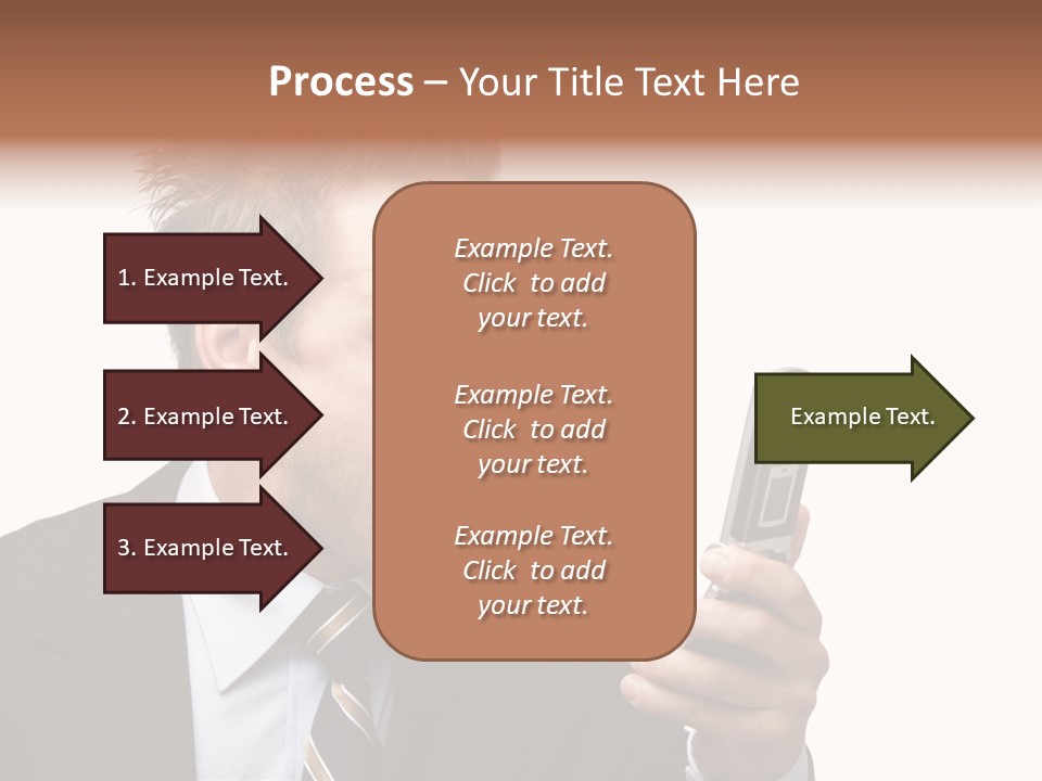 Dressed Aggressive Handsome PowerPoint Template