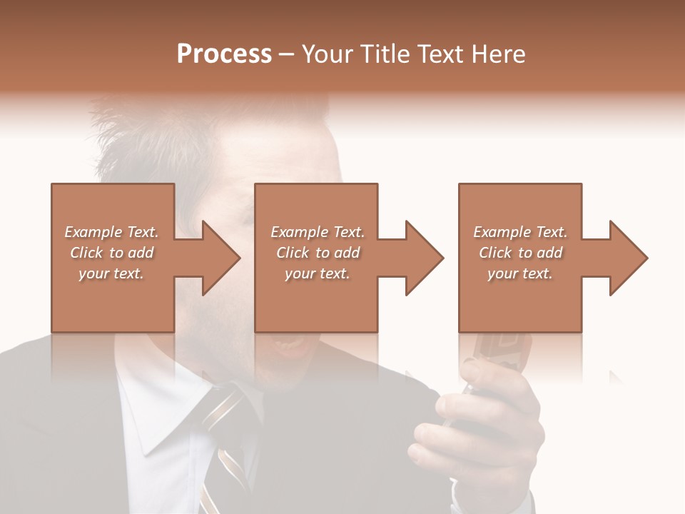 Dressed Aggressive Handsome PowerPoint Template