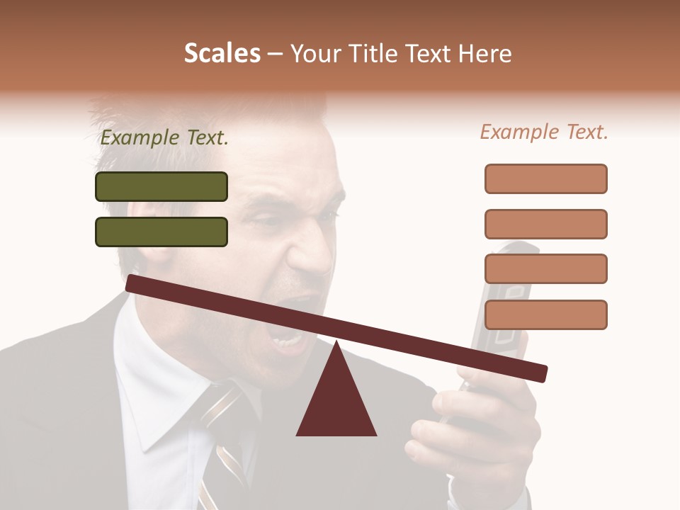 Dressed Aggressive Handsome PowerPoint Template