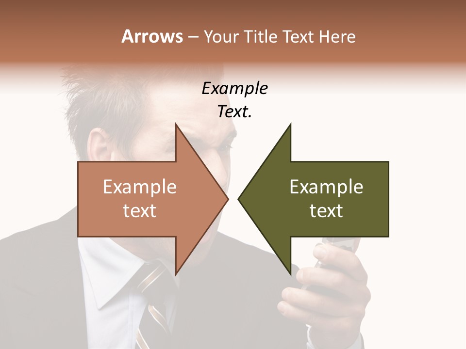 Dressed Aggressive Handsome PowerPoint Template