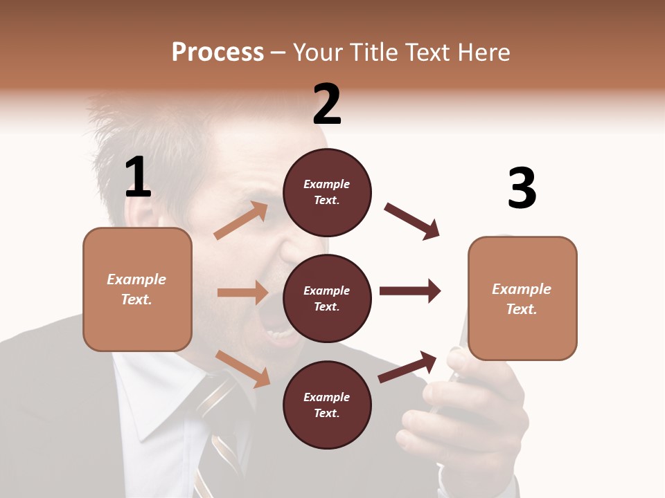 Dressed Aggressive Handsome PowerPoint Template