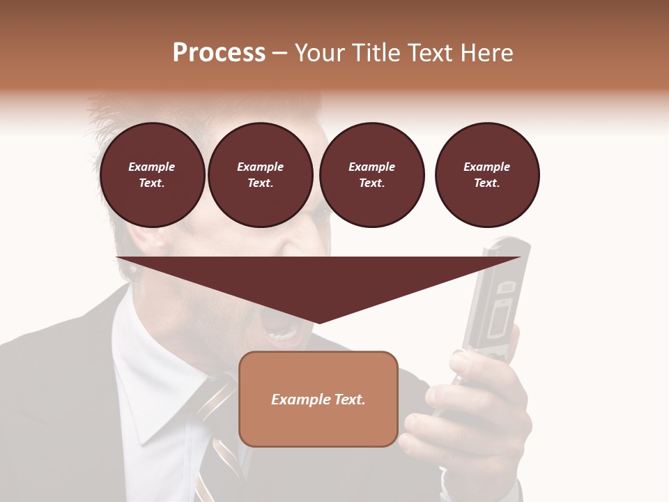 Dressed Aggressive Handsome PowerPoint Template