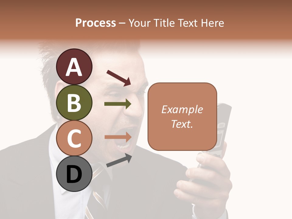 Dressed Aggressive Handsome PowerPoint Template