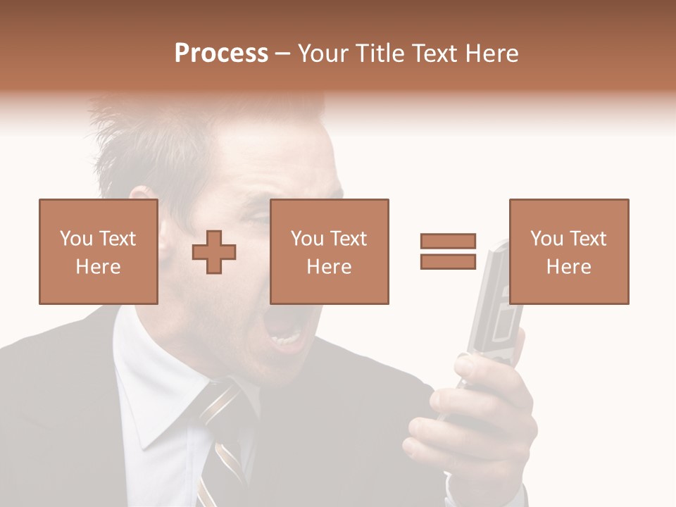 Dressed Aggressive Handsome PowerPoint Template