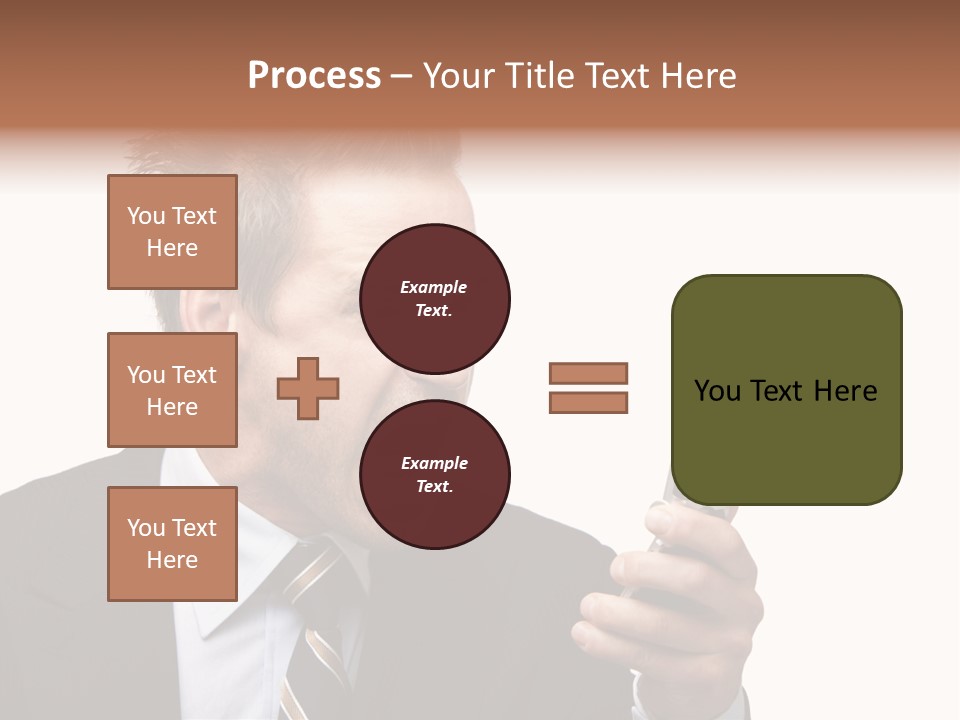 Dressed Aggressive Handsome PowerPoint Template