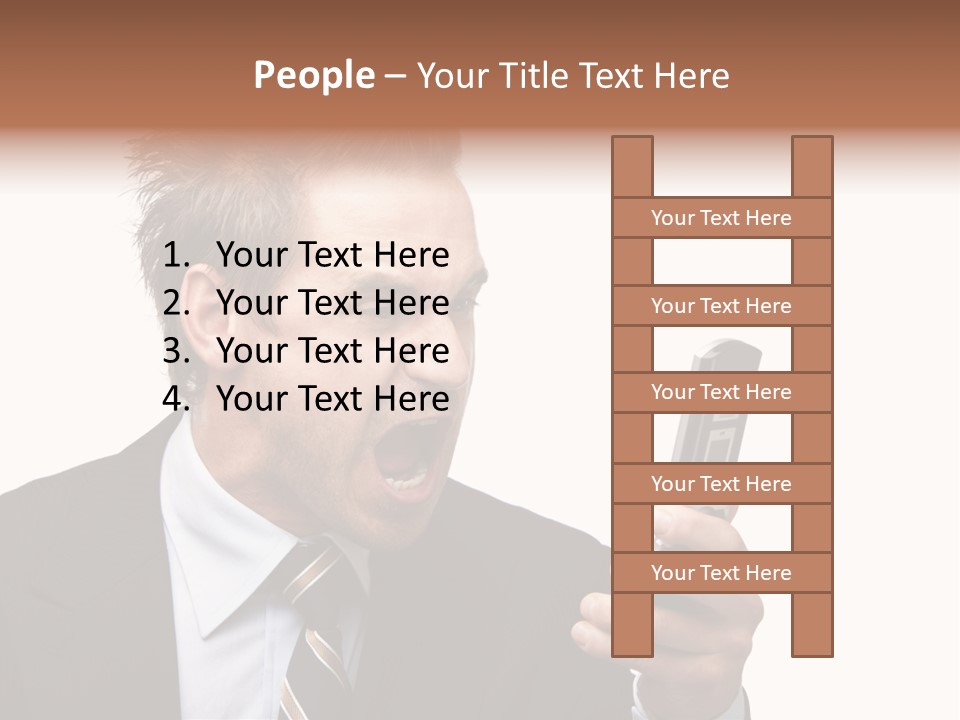 Dressed Aggressive Handsome PowerPoint Template