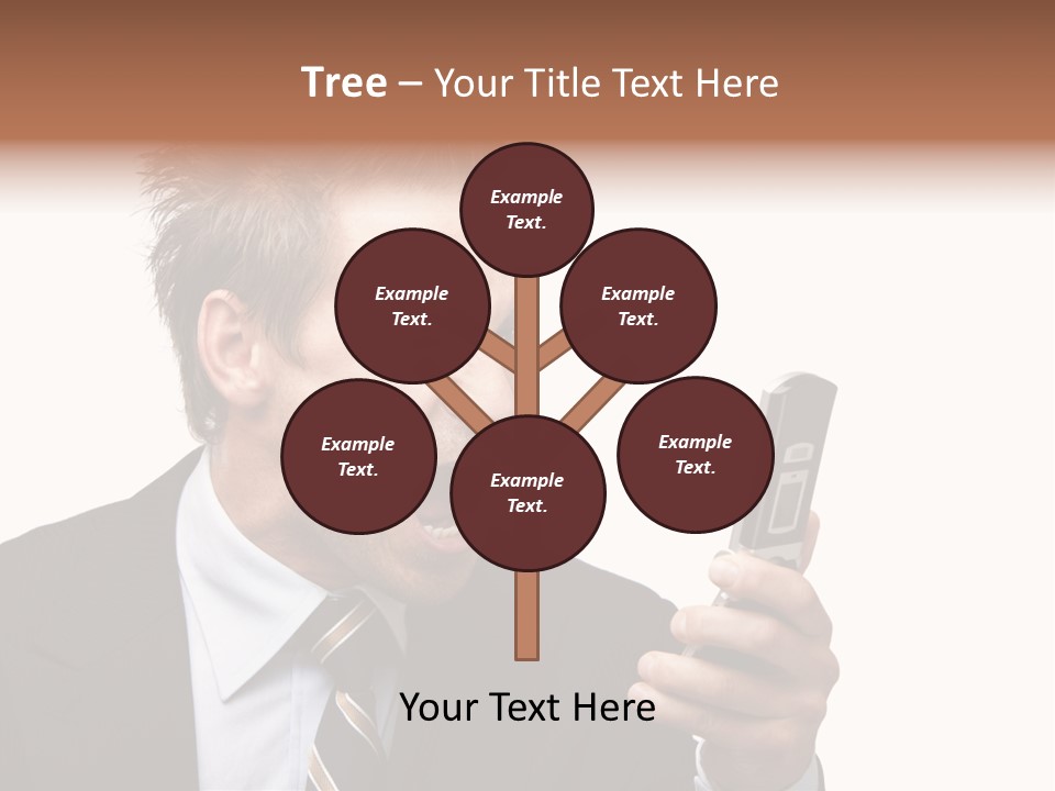 Dressed Aggressive Handsome PowerPoint Template