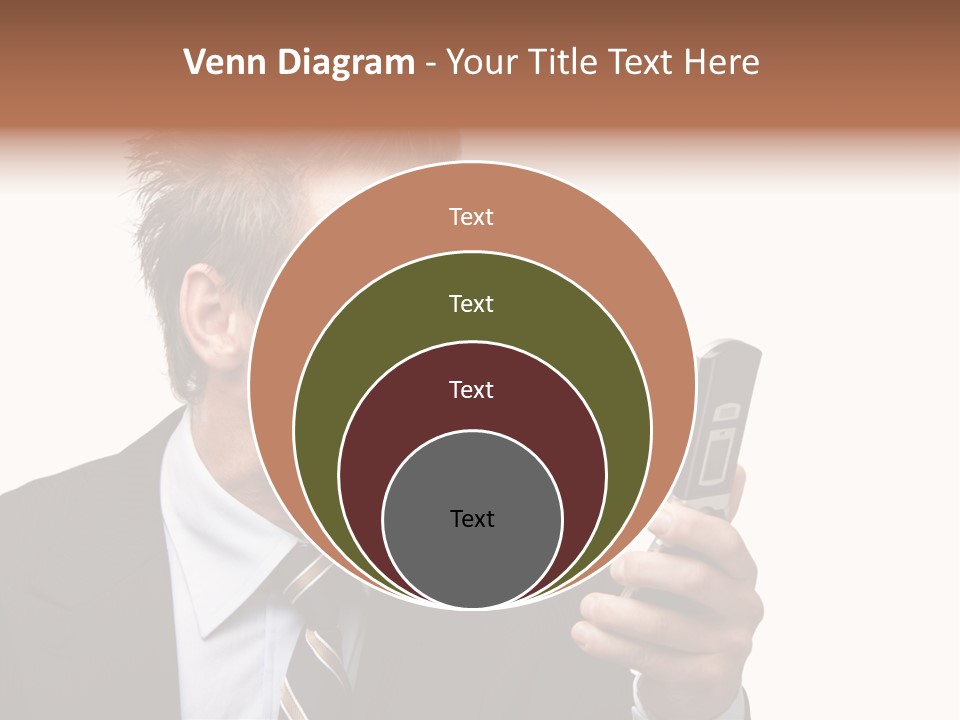Dressed Aggressive Handsome PowerPoint Template