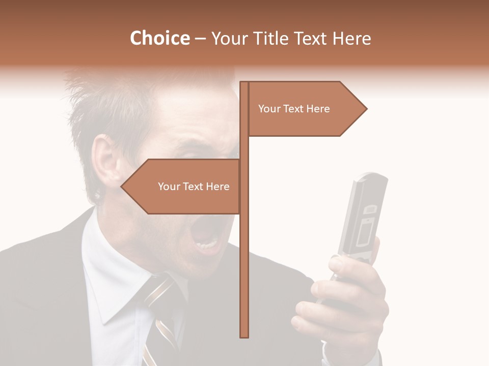 Dressed Aggressive Handsome PowerPoint Template