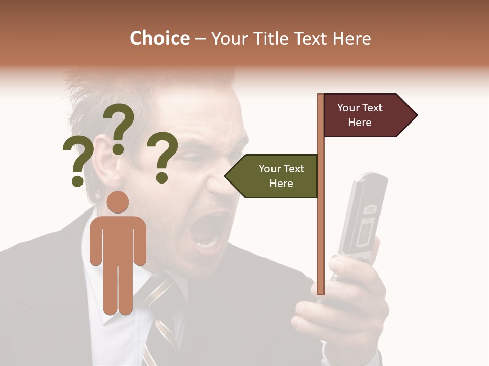 Dressed Aggressive Handsome PowerPoint Template