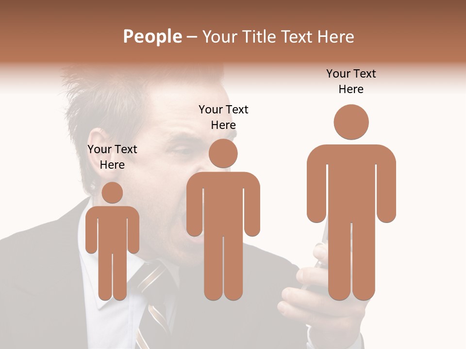 Dressed Aggressive Handsome PowerPoint Template