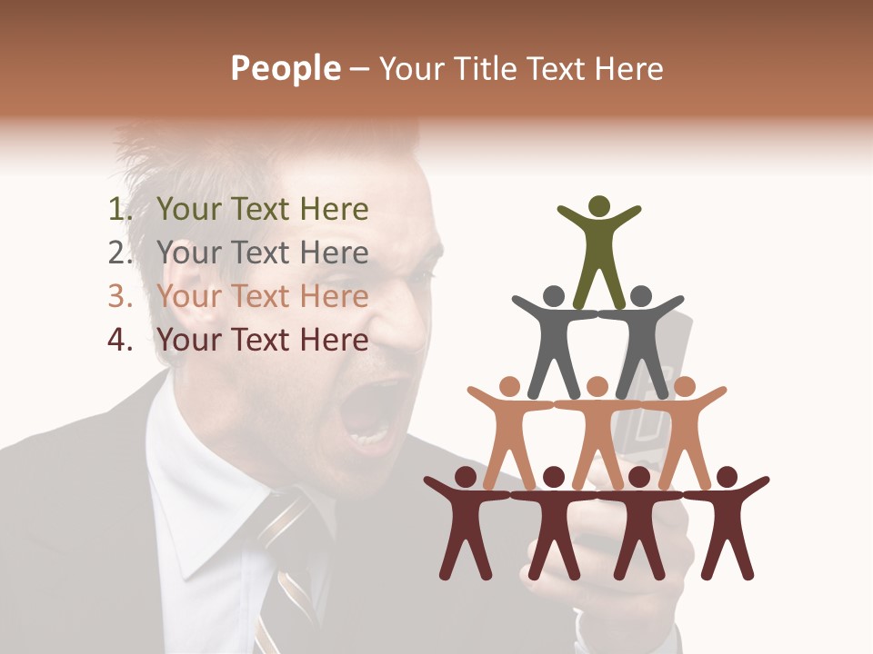 Dressed Aggressive Handsome PowerPoint Template