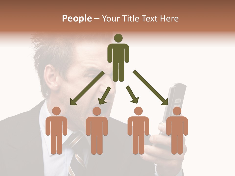 Dressed Aggressive Handsome PowerPoint Template