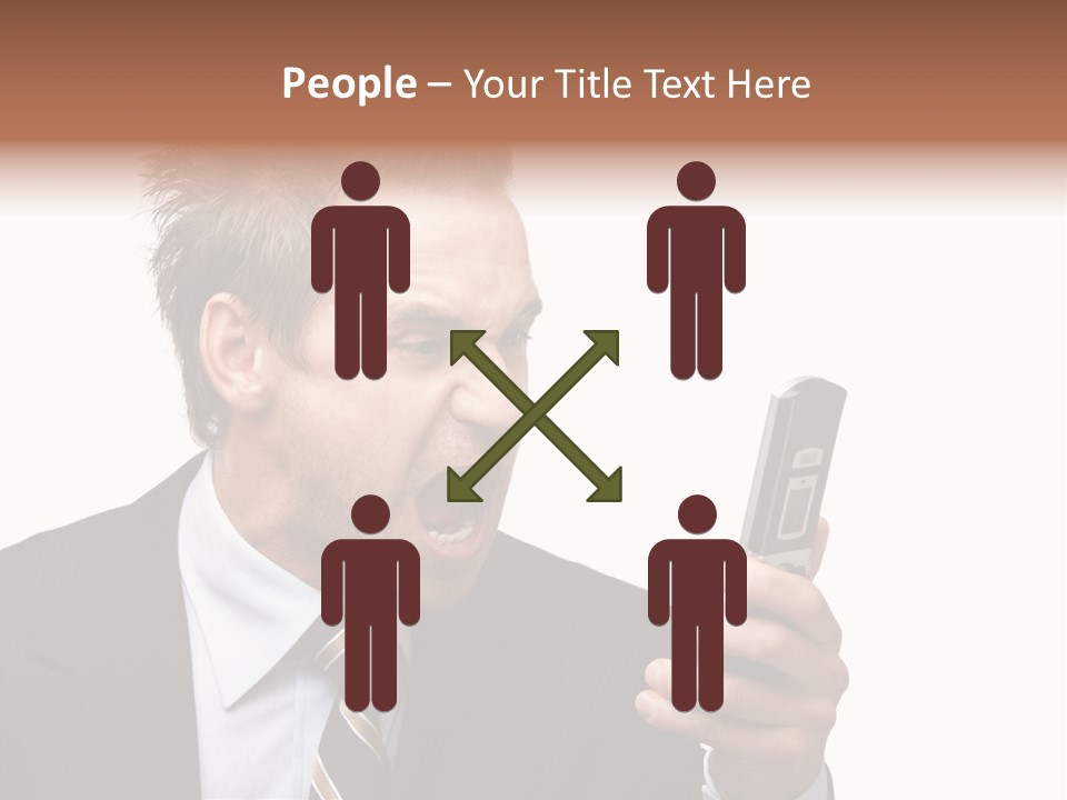 Dressed Aggressive Handsome PowerPoint Template